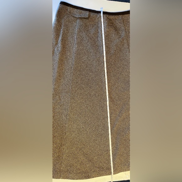 Women’s Max Mara WEEKEND LINE Wool Herringbone
Flare Long Skirt Brown size 10 - Picture 9 of 10